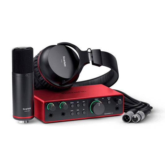 Focusrite Studio Scarlett 2i2 4th gen Pack de audio