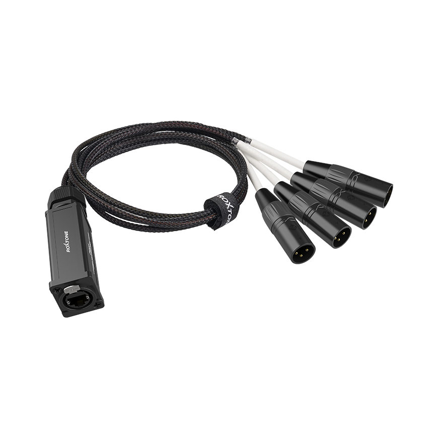 Roxtone PS4M Splitter CAT5 - XLR Macho