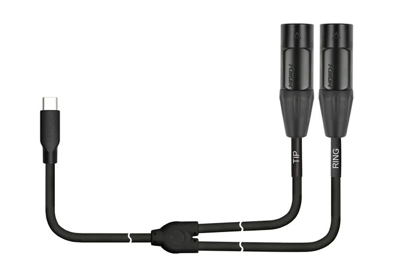 Cable USB-C a 2 XLR Macho 3M UY-C-390XE-3 Kirlin