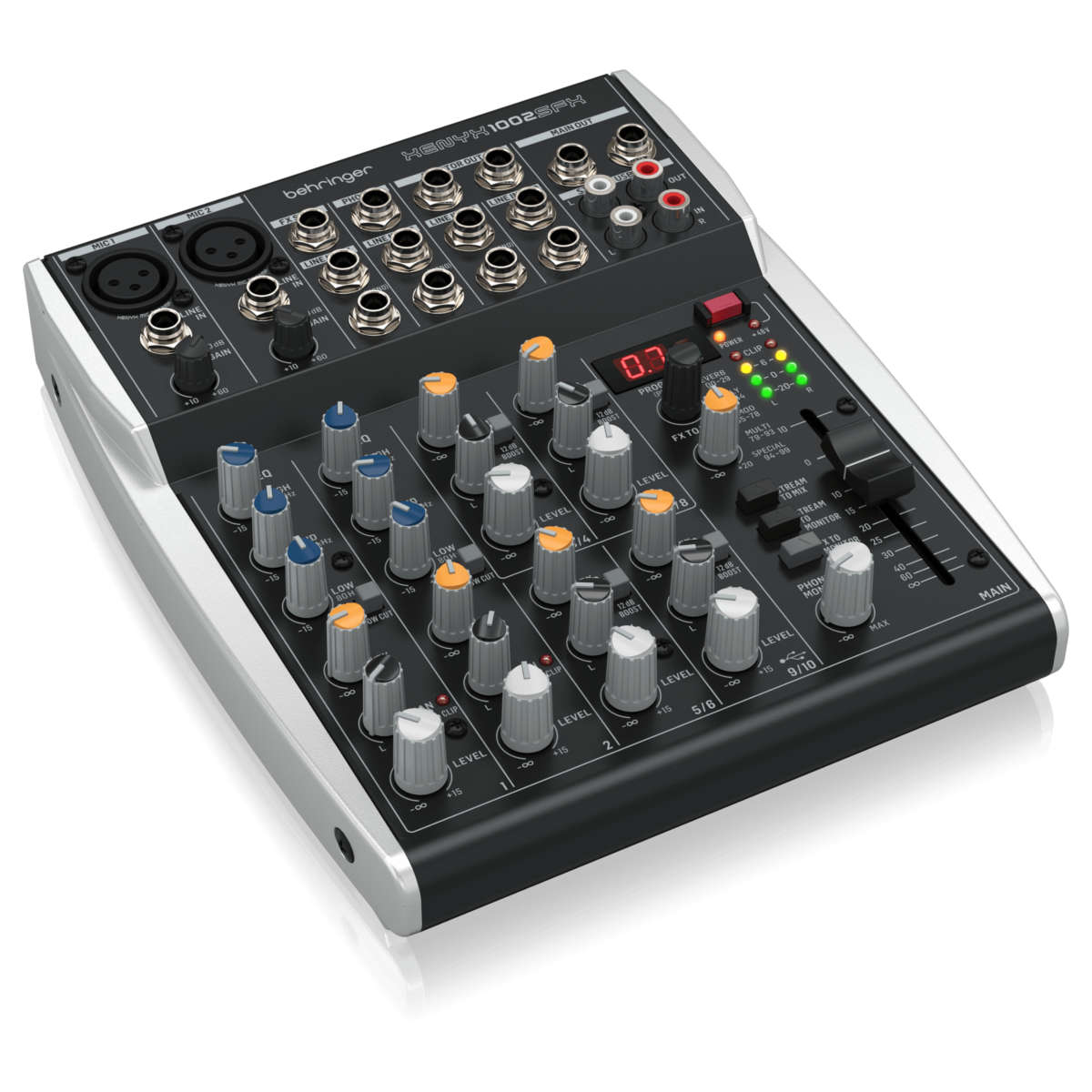 Behringer Xenyx 1002SFX Mixer Análogo Con Interfaz USB Y Efectos