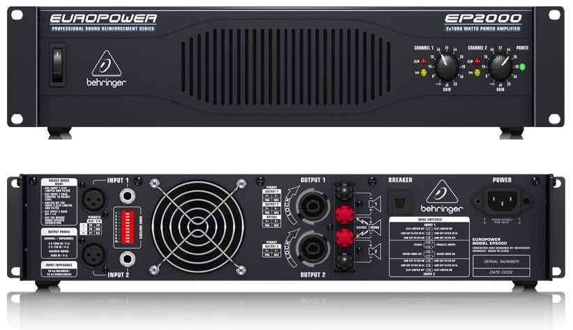 AMPLIFICADOR Behringer EP2000