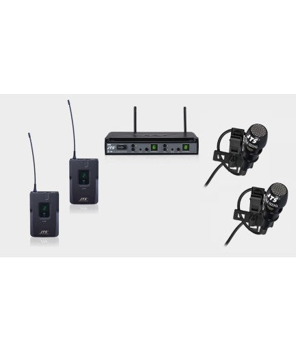 JTS - E7DUE7TBCM501 - Sistema Doble De Micrófono De Solapa E7DU/E7TB/CM501