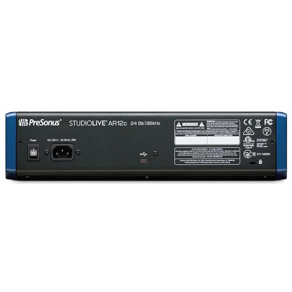 Presonus StudioLive AR12C Mezclador Análogo 12 Canales
