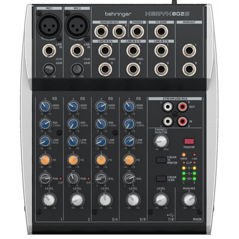 Behringer Xenyx 802S Mezcladora Interfaz