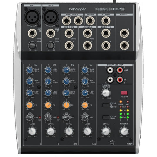 Behringer Xenyx 802S Mezcladora Interfaz