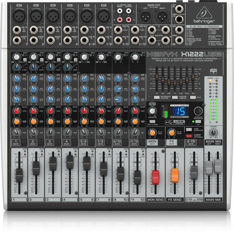 Behringer Xenyx X1222USB Interfaz Mezcladora