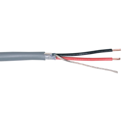 Liberty 22-2C-SH-GRY Cable Balanceado Gris Delgado con foil (Rollo 305 mts