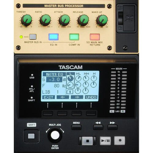 TASCAM Model 2400 - Consola de grabación analógica de 24 pistas con interfaz de audio