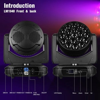 BD-LM1940K KIT X2 LED 19x40W ZOOM B-EYE + FLIGHT CASE