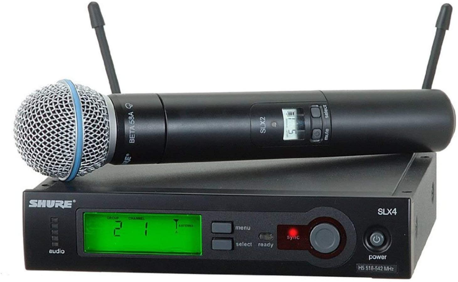 Shure SLX24/BETA58-G4 Sistema de micrófono inalámbrico – AliagaSonido