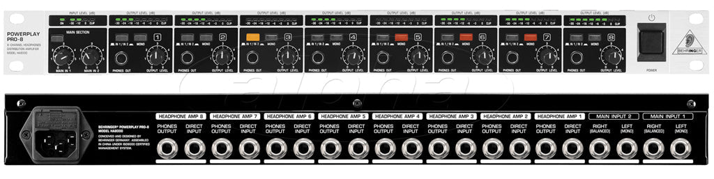 AMPLIFICADOR DE FONOS Behringer HA8000
