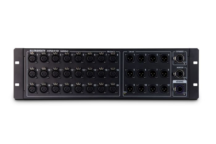 Audiorack Allen & Heath GLD-AR2412 para mixer digital GLD-80 o GLD-112