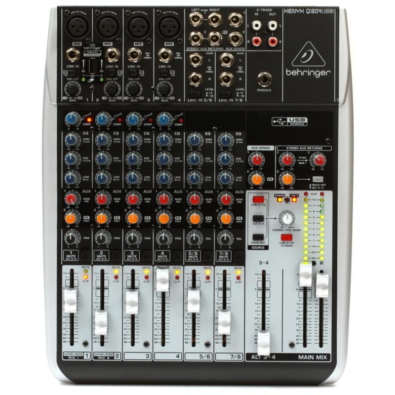 Behringer Xenyx Q1204USB Mezclador 12 Canales USB