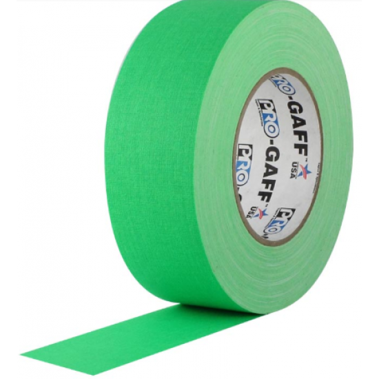 Cinta Gaffer PRO GAFF verde flúor