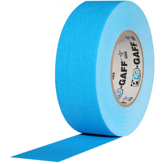 Cinta Gaffer PRO GAFF azul flúor