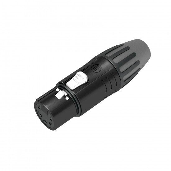 CONECTOR SEETRONIC DMX 5 POLOS VOLANTE HEMBRA NEGRO