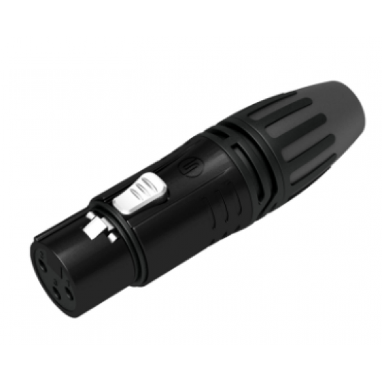 CONECTOR SEETRONIC XLR VOLANTE HEMBRA NEGRO