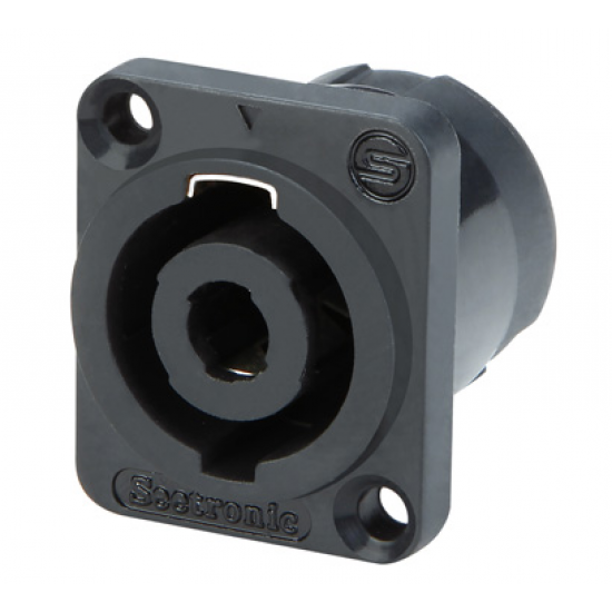 CONECTOR SEETRONIC SPEAKON PANEL CUADRADO 4 POLOS