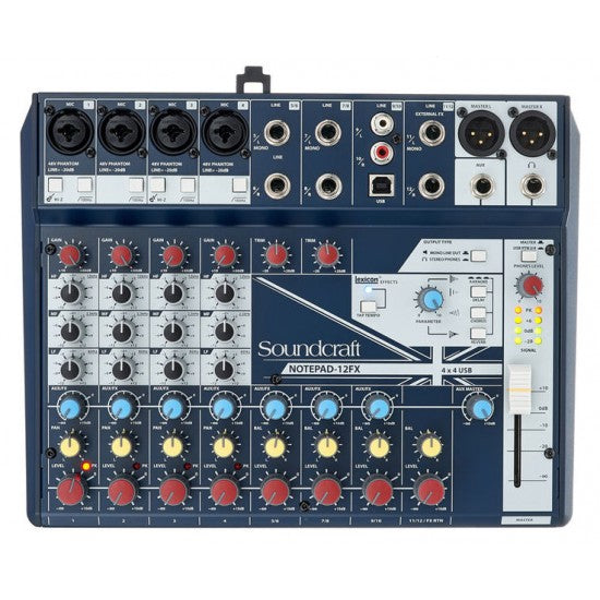 CONSOLA SOUNDCRAFT NOTEPAD 12FX