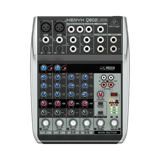 Consola con USB Behringer Xenyx Q802USB