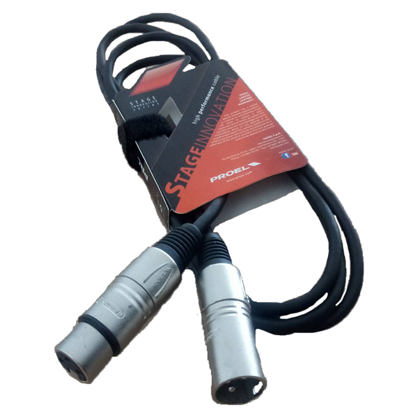 CVDMX102 – Cable Iluminacion DMX XLR XLR 2M