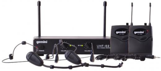 Gemini UHF-02HL, Sistema Inalambrico de Cintillo Doble UHF