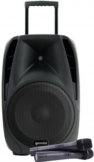 Gemini ES-12TOGO, Caja Activa 12" Mic Inalamb y Bateria