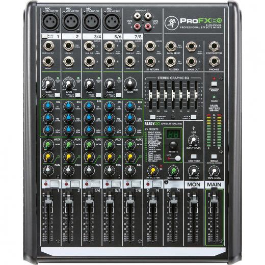 Mackie ProFX8v2 Mezclador 8 Canales con Efectos USB