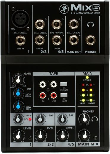 Mackie MIX5 Mezclador 5 Canales