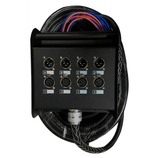 Multipar 4 canales 4 retornos de 10 mts. PRODB SC048-8