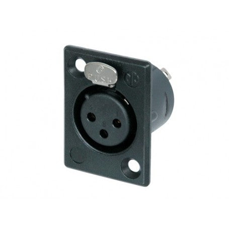 Neutrik NC3FP-BAG-1 XLR Conector hembra panel rectangular