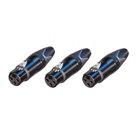 Neutrik NC3FX-BAG 3Pack Conector XLR Hembra Volante