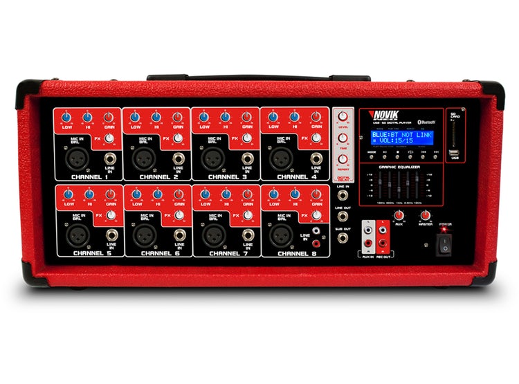 Novik NVK 8500BT Amplificador de 8 canales con BT