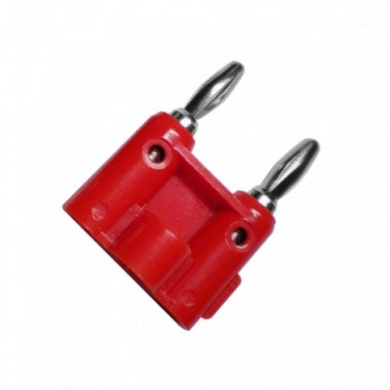 Plug Banana doble Rojo