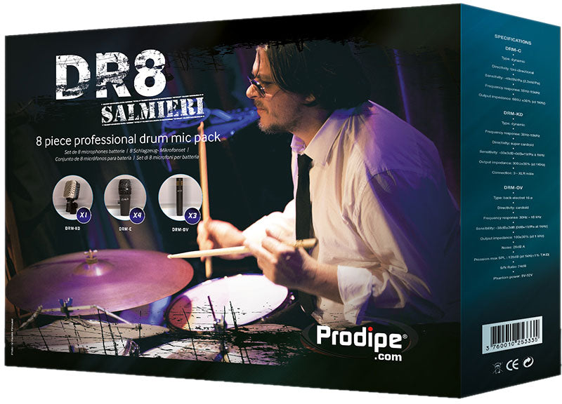 Prodipe DR8 Set de 8 Microfonos para bateria