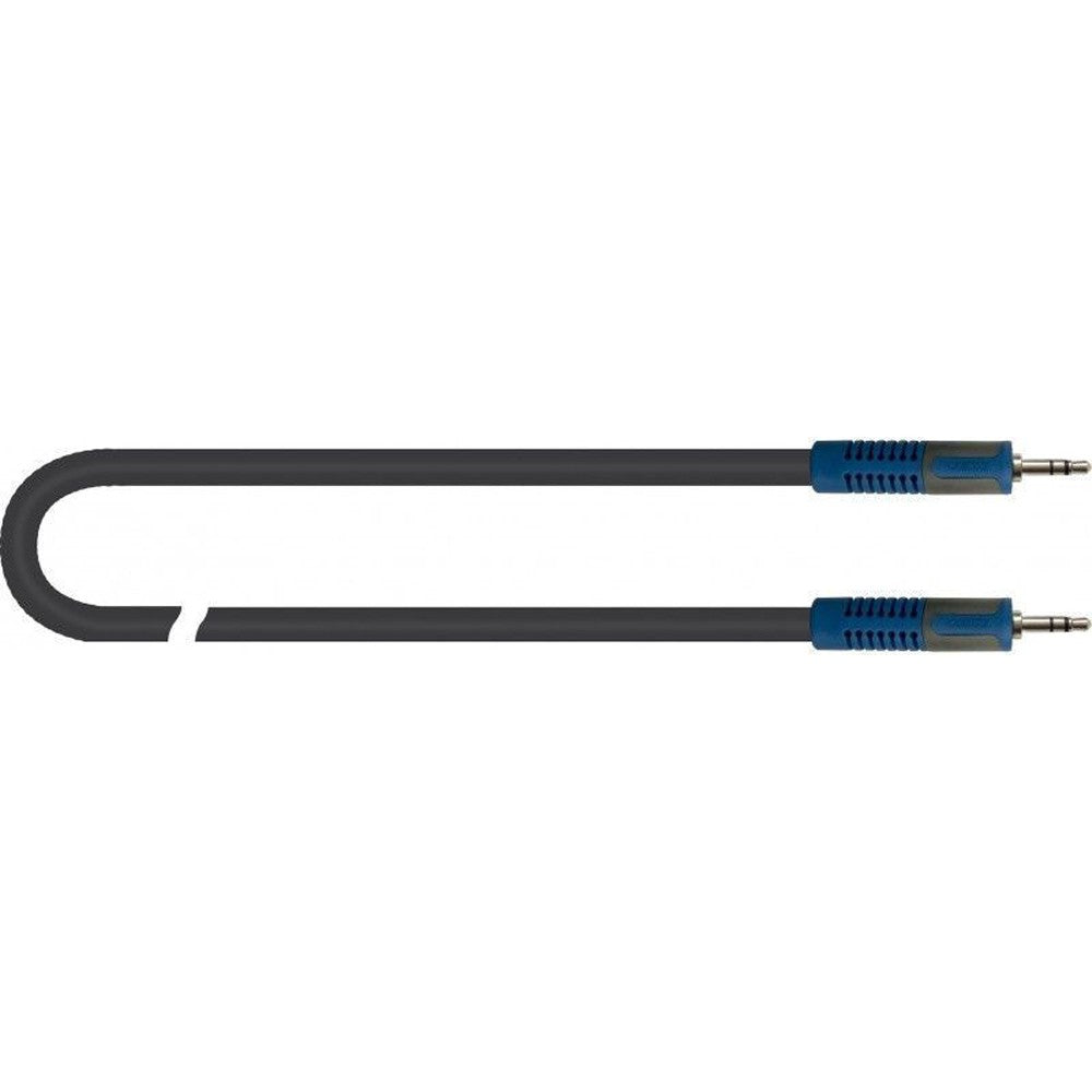 QUIKLOK Cable de audio miniplug a miniplug stéreo de 1 mt