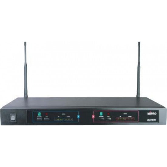 Receptor Doble Diversity UHF Mipro ACT-707DE