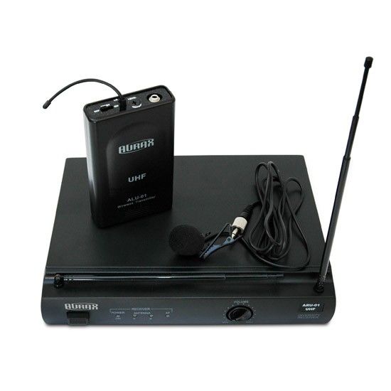 Sistema micrófono inalámbrico lavalier Aurax ARU01/ALU01/LT4A uhf