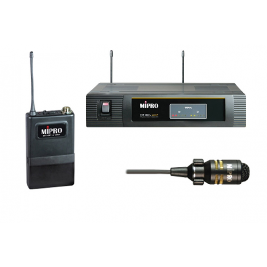 Sistema Inalámbrico de lavalier UHF Mipro MT801A SET