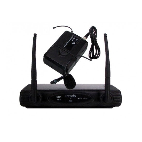 Sistema Inalámbrico UHF con microfono de lavalier Prodb