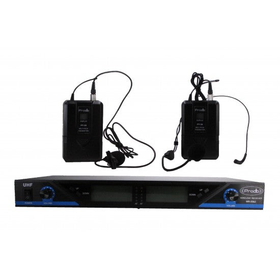 Sistema Inalámbrico de solapa/cintillo Prodb WR-35&2