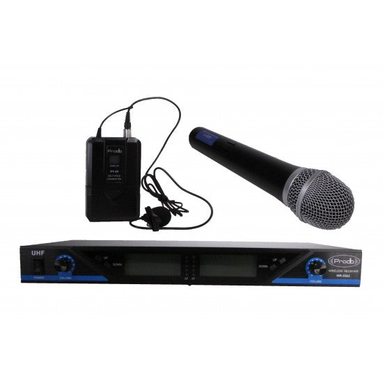 Sistema Inalámbrico de mano/solapa Prodb WR-35&2