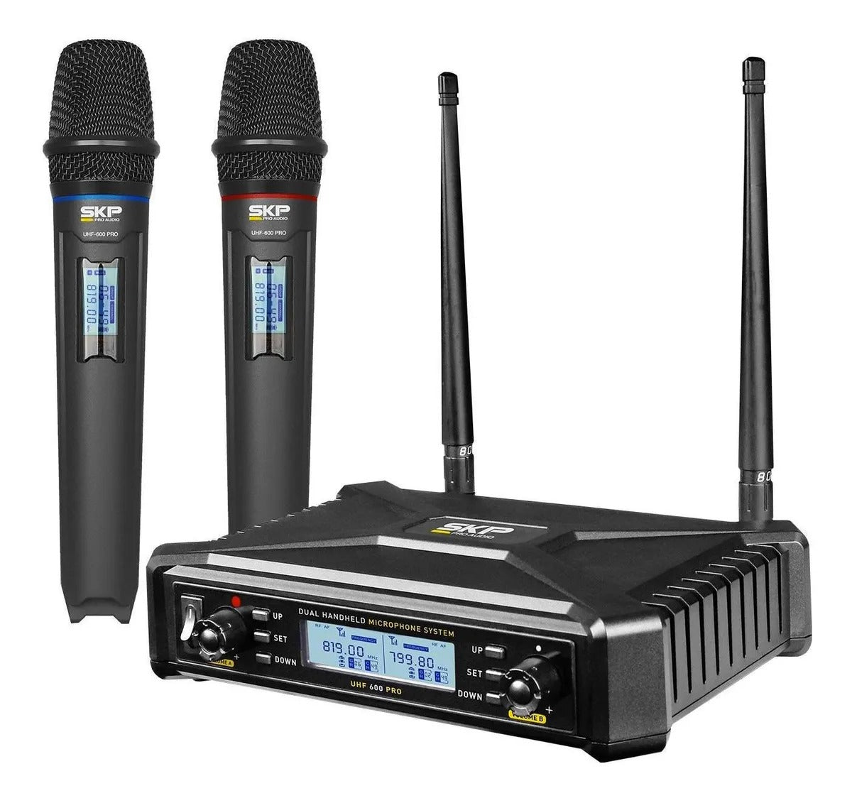 SKP UHF 600 PRO Micrófono inalámbrico doble
