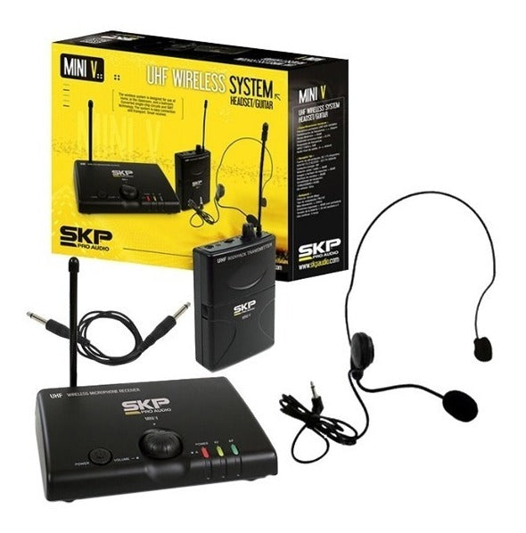 SKP UHF Mini v Micrófono Inalámbrico de Cintillo