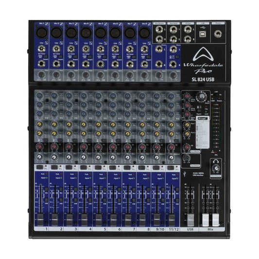 Wharfedale SL 824USB Mixer  con efecto - 8 canales mono y 2 canales estéreo