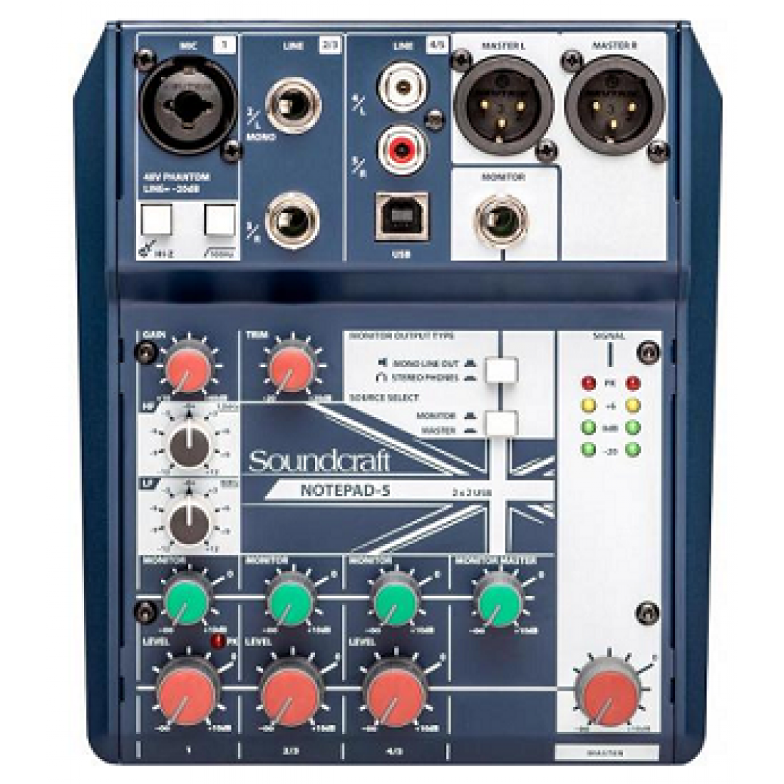 Soundcraft Notepad 5 con USB