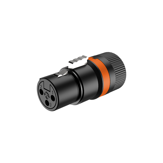 Conector XLR hembra giratorio de perfil bajo LX3F