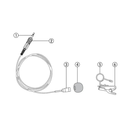Relacart LM-P01 1M Micrófono Lavalier