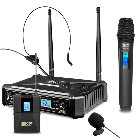 SKP UHF 700PRO Kit Micrófono Inalámbrico MultiFrec.