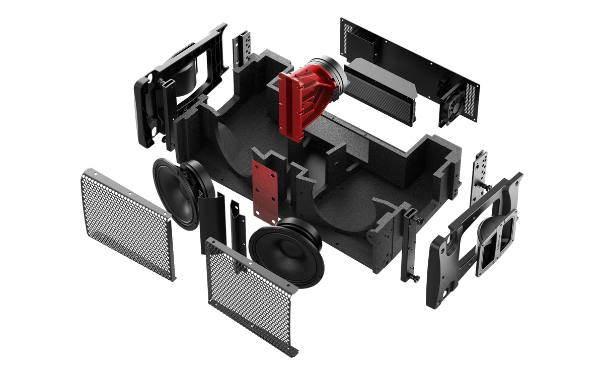 AVANDA 28A Sistema line array activo de dos vías con doble transductor de 8" y control DSP